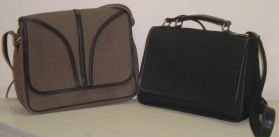 Brown and Black Handbag 